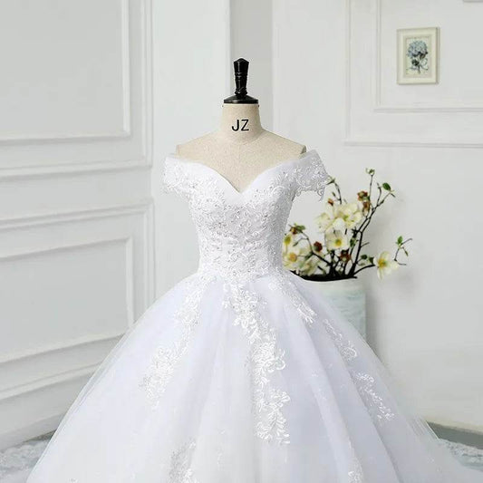 Maria Novia Off The Shoulder Wedding Dress - Vintage Sweetheart Gown - Buy Center UK