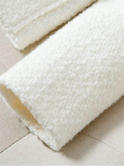 Buy Center Fashion White Blazer - Short Tweed Jacket for Women - Buy Center UK