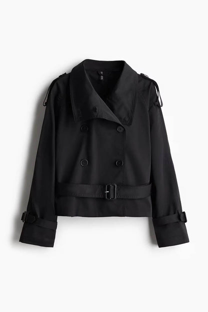 Buy Center Women's Spring Double Breasted Trench Coat - Elegant Office Jacket - Buy Center UK