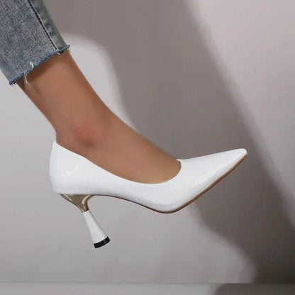 Buy Center Elegant Heeled Pumps - Pointed Toe Red & Black Styles - Buy Center UK