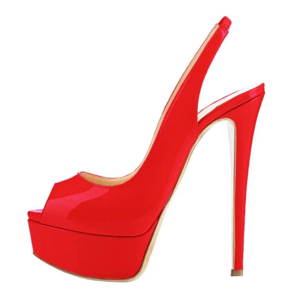 Buy Center 14CM High Heel Sandals - Sexy Open Toe Platform Shoes - Buy Center UK