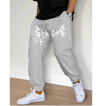 Buy Center Fashion Men's Printed Joggers - Fleece Autumn Winter Casual - Buy Center UK
