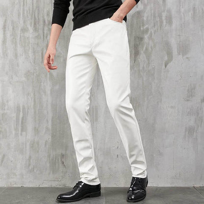 Buy Center Men's Skinny Fit PU Leather Pants - Perfect for Nightclubs - Buy Center UK