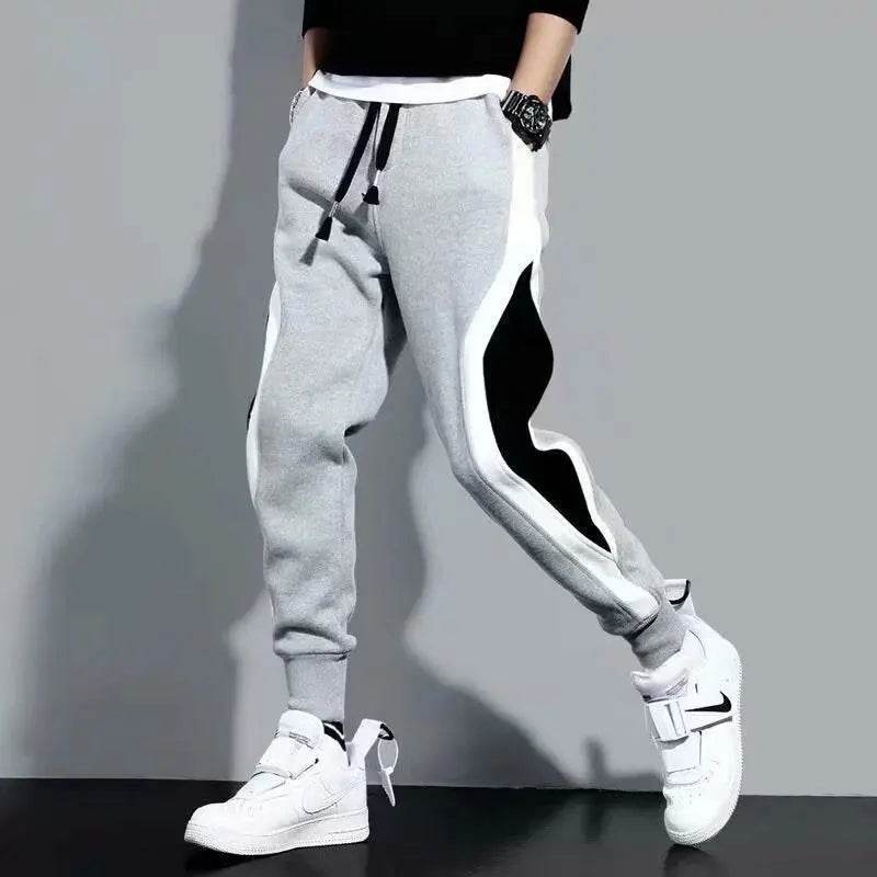 Buy Center 2024 Men's Sports Pants - Loose Fit & Patchwork Design - Buy Center UK