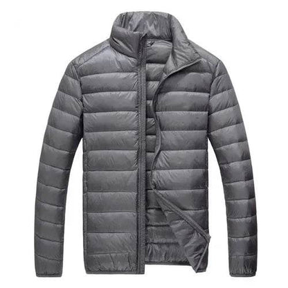 Buy Center Slim Fit Down Jacket - Lightweight Solid Color for Men - Buy Center UK