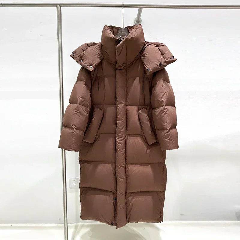 Buy Center Women's White Duck Down Coat - Warm & Stylish Puffer Jacket - Buy Center UK