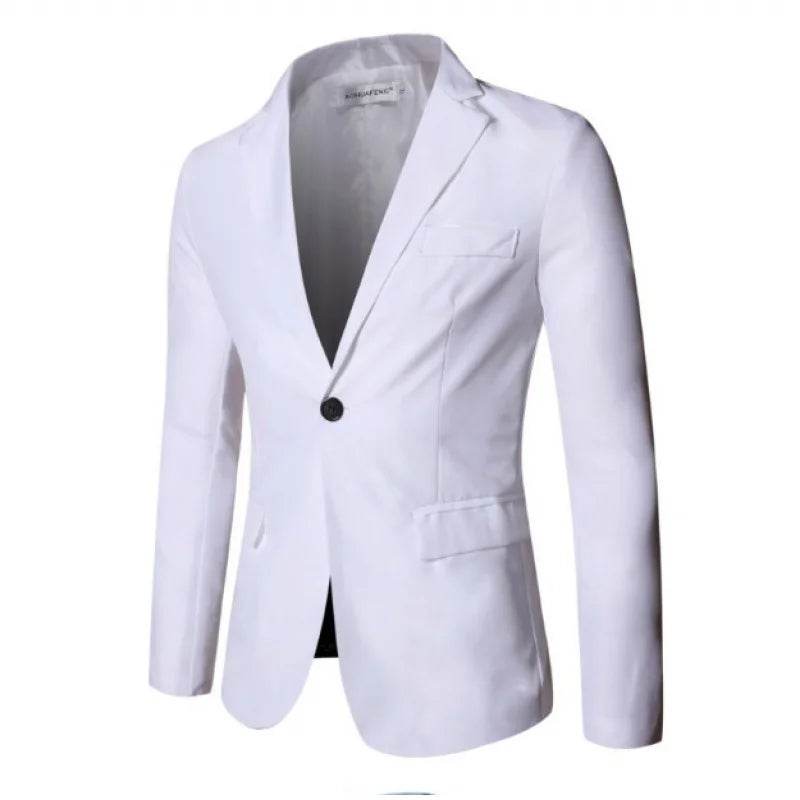 Buy Center Men's Casual Slim Fit Blazer - Korean Style, Spring Fashion - Buy Center UK