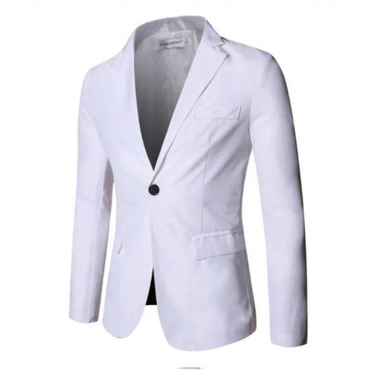 Buy Center Men's Casual Slim Fit Blazer - Korean Style, Spring Fashion - Buy Center UK