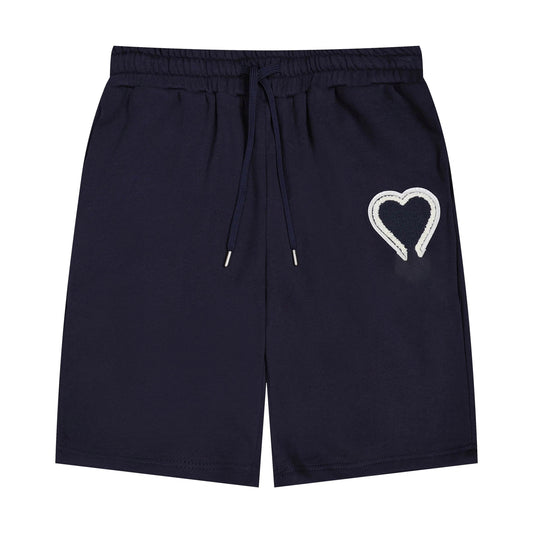 Designer Luxury Heart-Shaped Jogger Shorts for Men & Women - Buy Center - Buy Center UK