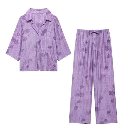 Buy Center Women's Spring Set 2024 - Chic Loose Shirt & Pants - Buy Center UK