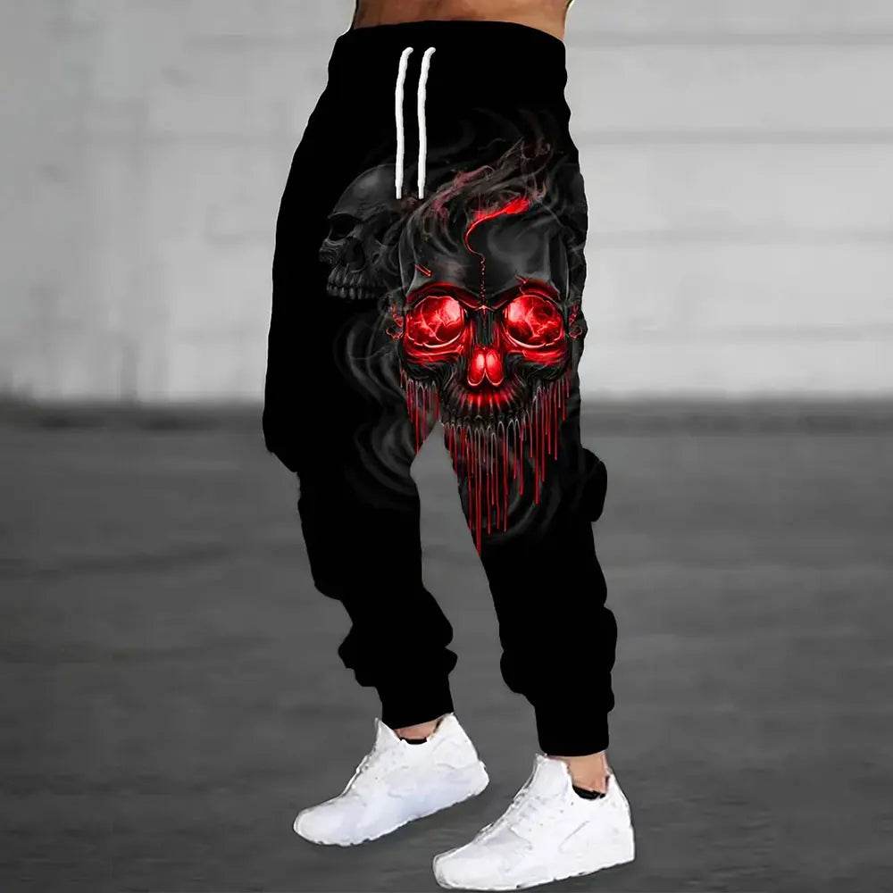 Buy Center 3D Flame Print Sweatpants - Thick Warm Pants for Men - Buy Center UK