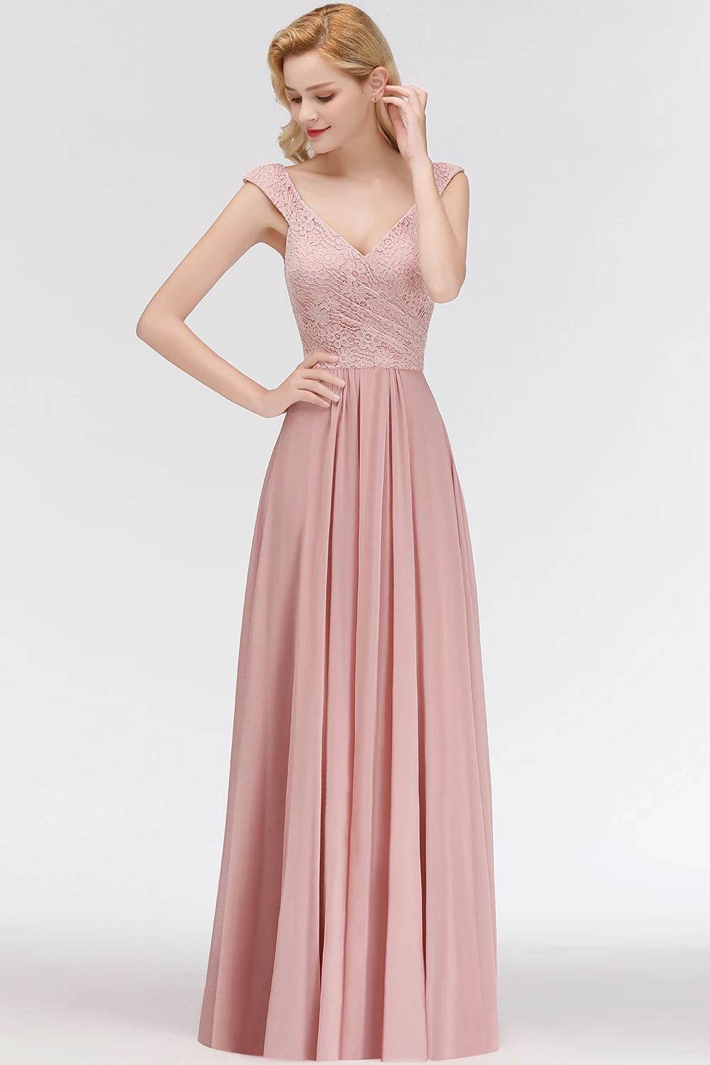 BABYONLINE Sweetheart Neckline A-line Bridesmaid Gown - Chiffon Elegance - Buy Center UK