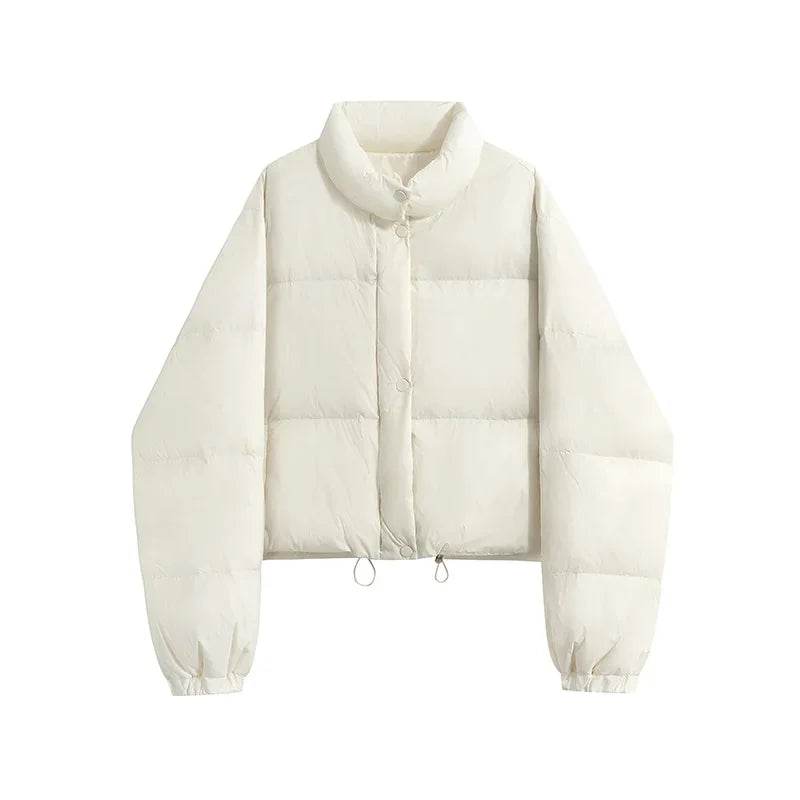 ABRINI Women's Winter Mock Neck Down Coat - Cozy & Stylish Outwear - Buy Center UK