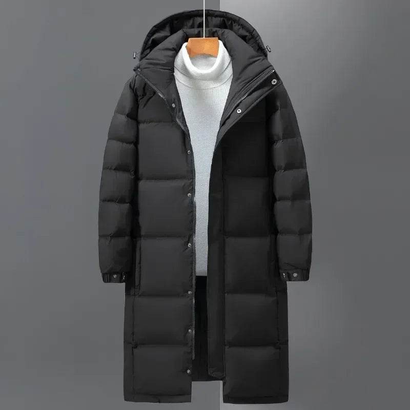 Buy Center Men’s Long Puffer Jacket - Windproof & Warm Winter Coat - Buy Center UK