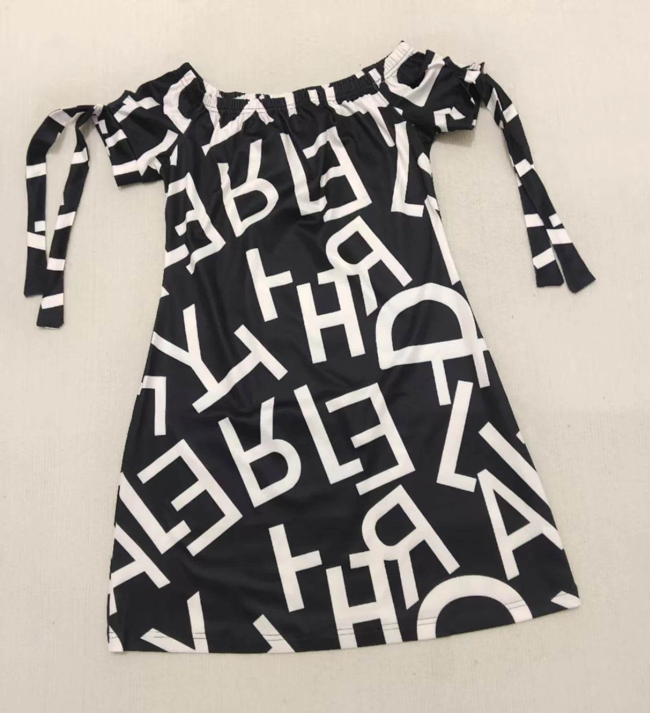 Buy Center Fashion Women's Printed Dress - Chic Slash Neck Design - Buy Center UK