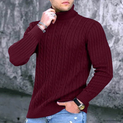 Buy Center Men's Winter Turtleneck Sweater - Large Size Casual Knitwear - Buy Center UK