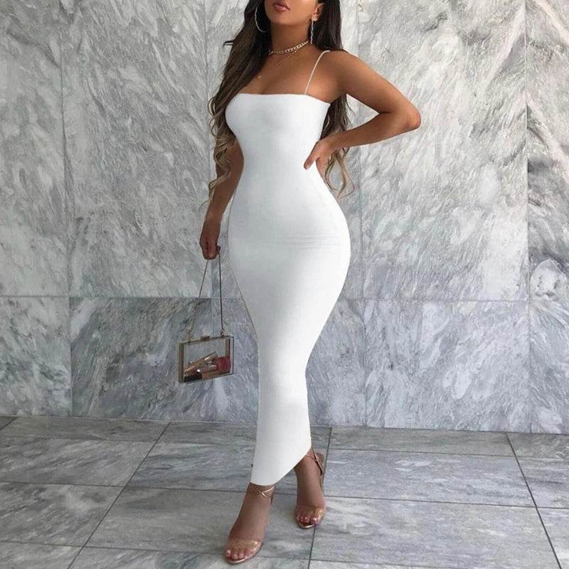 Summer Black Bodycon Dress - Sleeveless Backless Women’s Clubwear - Buy Center UK