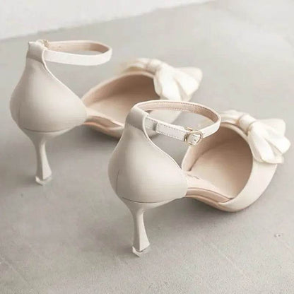 Elegant Mary Jane Women's Heels - Pointed Stiletto for Bridal & Casual - Buy Center UK