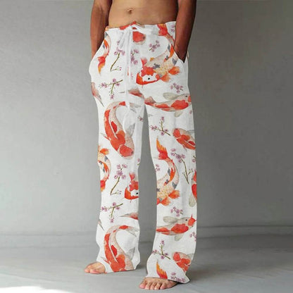 Buy Center Men's Loose Casual Sports Pants - 3D Lizard Pattern - Buy Center UK