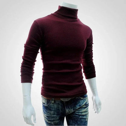 Buy Center Spring Thin Men Turtleneck Sweater - Stylish Black Pullover - Buy Center UK