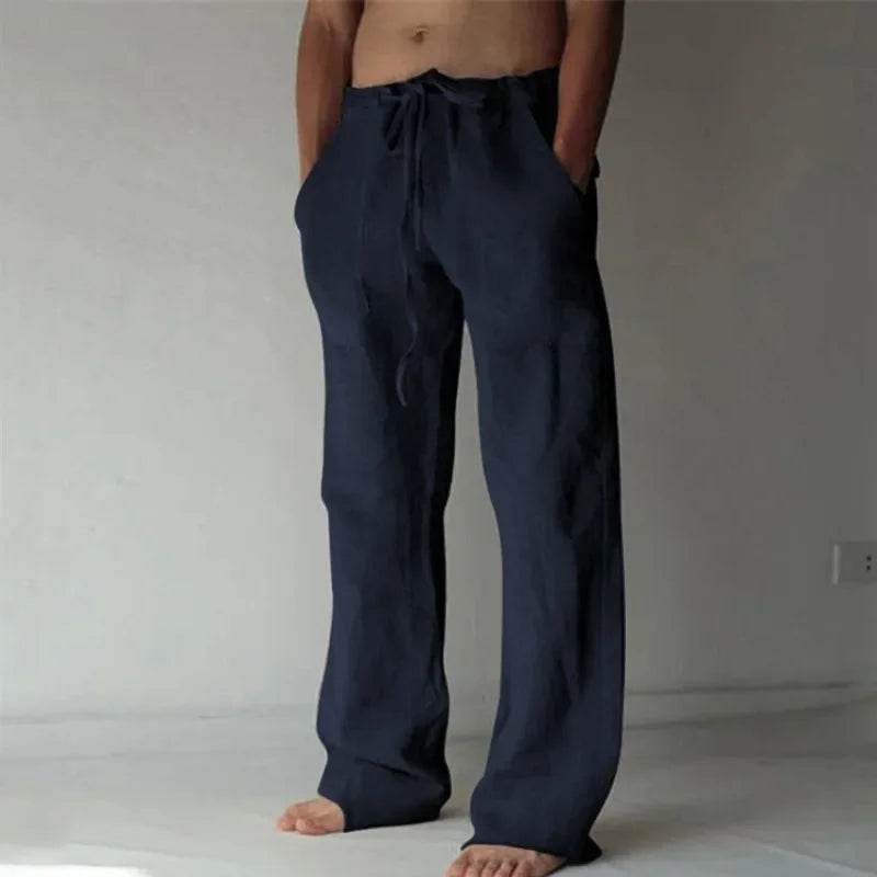 Buy Center Men's Linen Pants - Breathable Cotton Trousers S-3XL - Buy Center UK