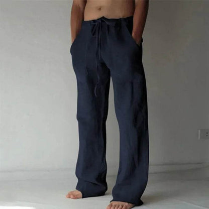 Buy Center Men's Linen Pants - Breathable Cotton Trousers S-3XL - Buy Center UK