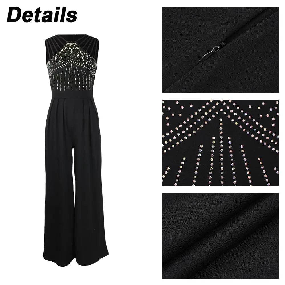 Buy Center Women's Retro Jumpsuit - Casual Solid Overalls for Summer - Buy Center UK