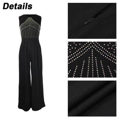 Buy Center Women's Retro Jumpsuit - Casual Solid Overalls for Summer - Buy Center UK