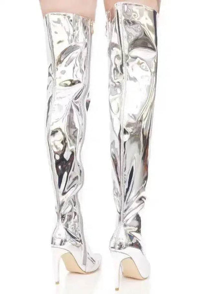 Buy Center Women’s Over-The-Knee Boots - Pointy Toe Punk High Heels - Buy Center UK