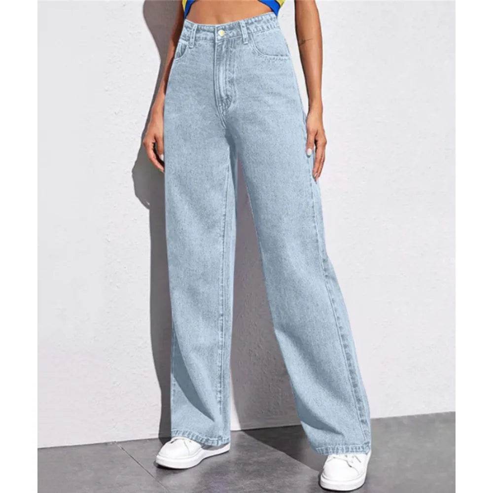 Buy Center High-Waisted Women's Jeans - Versatile Straight-Leg Design - Buy Center UK