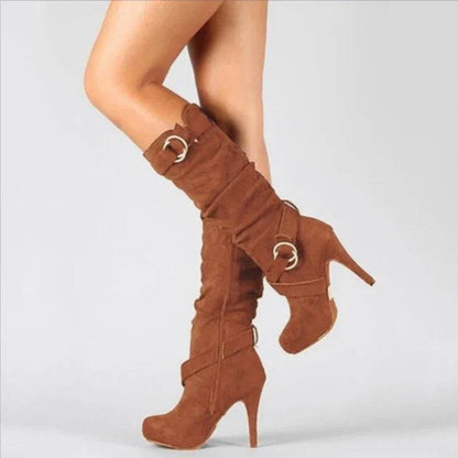 2023 Women’s Retro Over The Knee Boots - High Heel & Platform - Buy Center UK