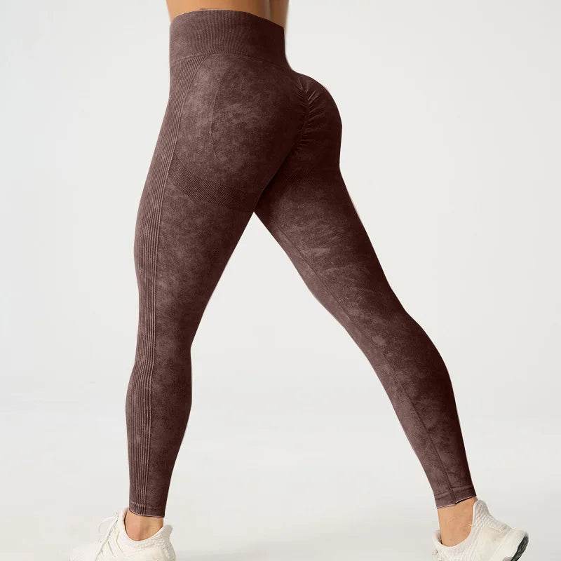 Buy Center High Waisted Frosted Yoga Pants - Quick Dry, Tight Fit - Buy Center UK