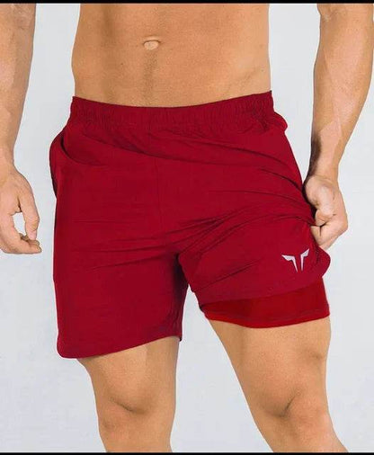 Buy Center Men's 2-in-1 Running Shorts - Quick-Drying Gym Wear - Buy Center UK