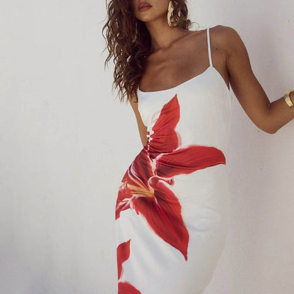 Buy Center Women’s Floral Print Cocktail Bodycon Dress - Summer Style - Buy Center UK