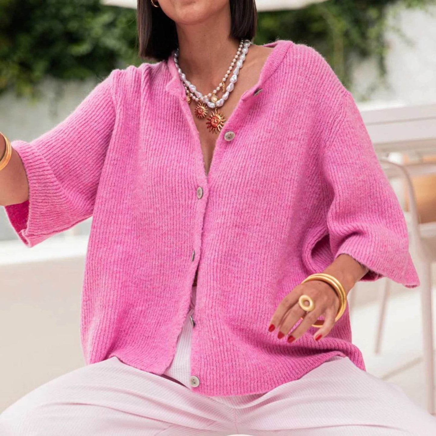 Buy Center Vintage Y2K Cardigan - Women’s Short Sleeve Knitwear - Buy Center UK