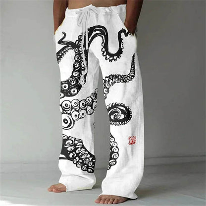 Buy Center Men's Loose Casual Sports Pants - 3D Lizard Pattern - Buy Center UK