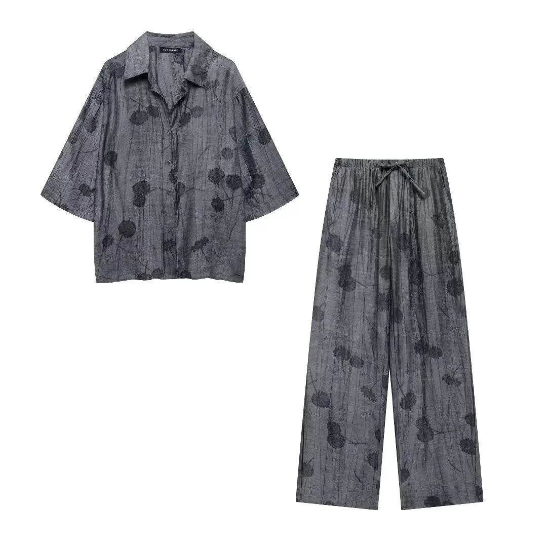 Buy Center Women's Spring Set 2024 - Chic Loose Shirt & Pants - Buy Center UK