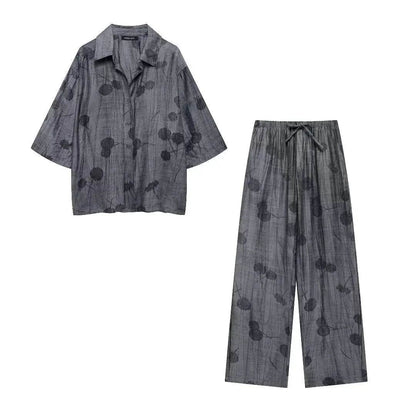 Buy Center Women's Spring Set 2024 - Chic Loose Shirt & Pants - Buy Center UK