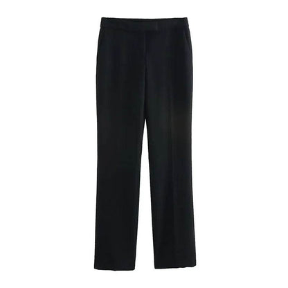 Chic Office Lady Women Suit - V Neck Blazer & Flare Pants Set - Buy Center UK