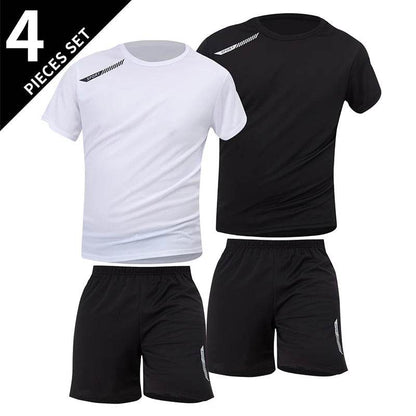 Buy Center Plus Size Men's Quick-Drying Shorts Suit - T-Shirt & Shorts - Buy Center UK