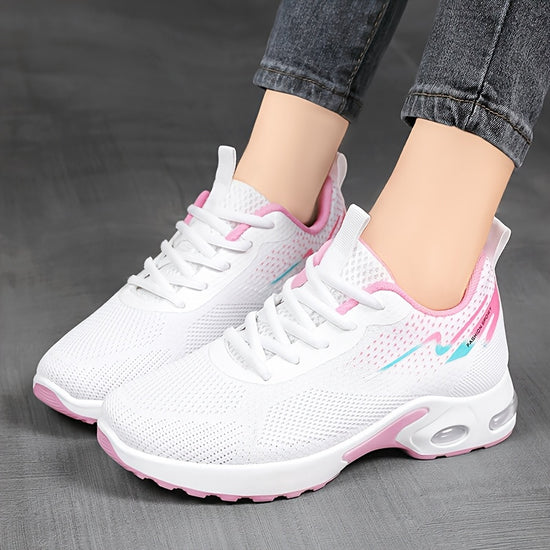 Womens lightweight and breathable knitted sports shoes made of soft and highly elastic fabric comfortable for casual outdoor wear in all seasons Womens sports shoes are suitable for wearing in all four seasons