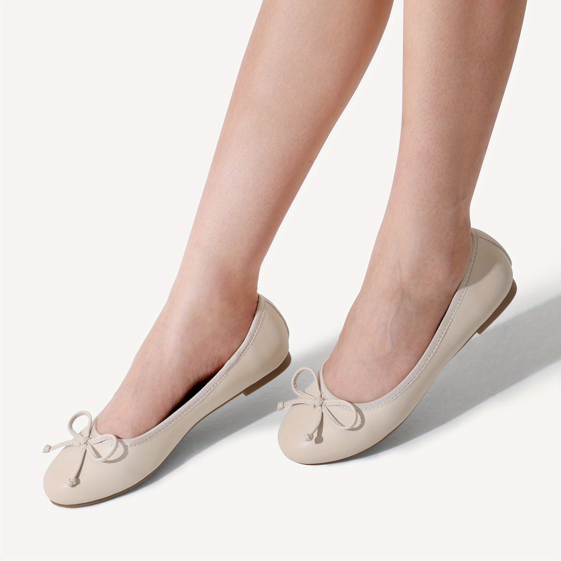 DREAM PAIRS Women Dress Shoes Ballet Flats Slipon Fashion Bow Flower Girl Shoes for Wedding School Party Birthday