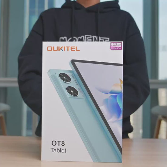 2025 OUKITEL OT8 Tablet with Stylus Pen 30GB RAM  256GB ROM Android 14 Gaming Tablet 8800mAh Battery 13MP  8MP Camera Dual SIM No Plug