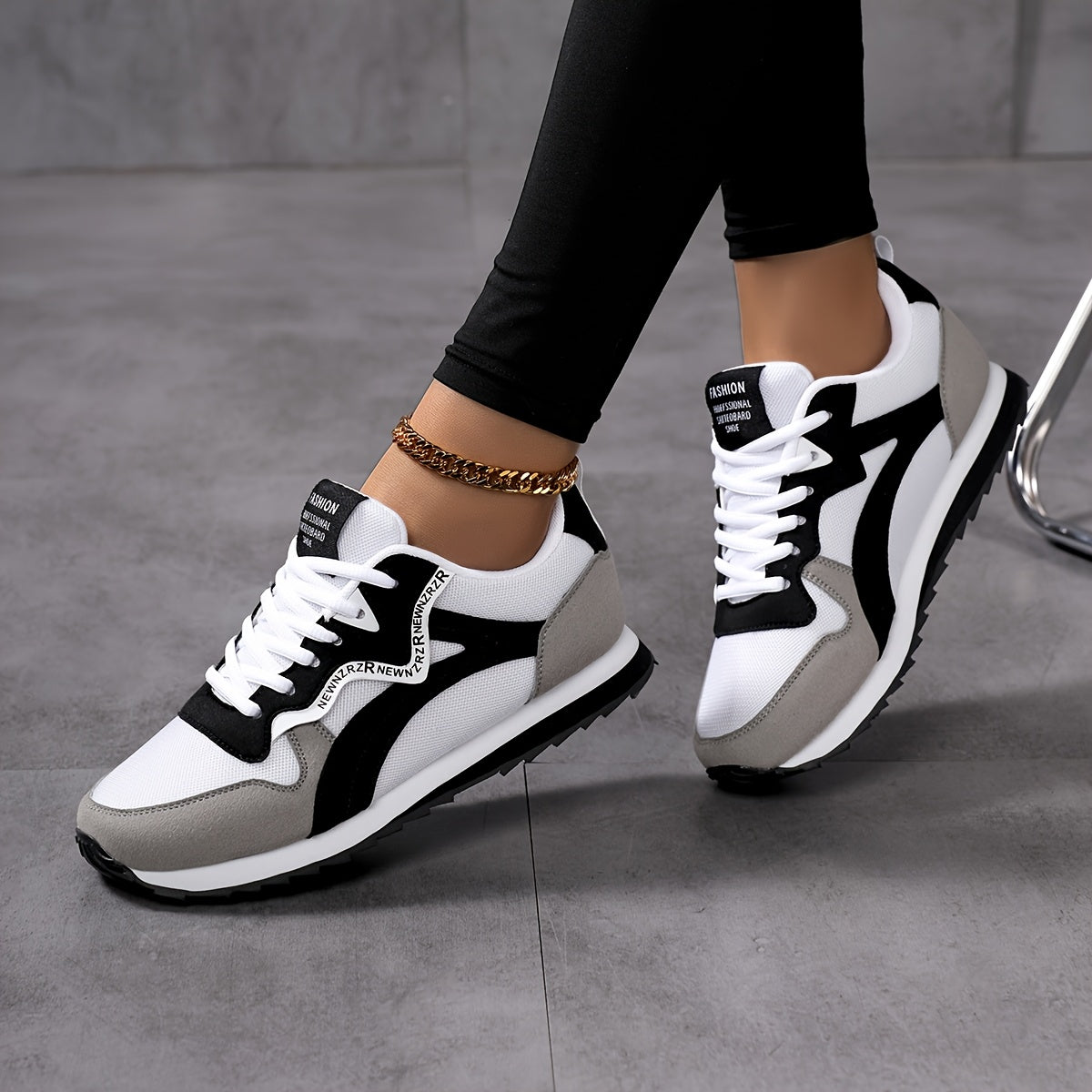 Womens Retro LowTop LaceUp Sneakers  Breathable Fabric Striped Casual Shoes with TPR Sole AllSeason Comfort for Running Walking  Casual Attire Ladies Sneakers Running Footwear Vintage Aesthetic Flexible Footwear