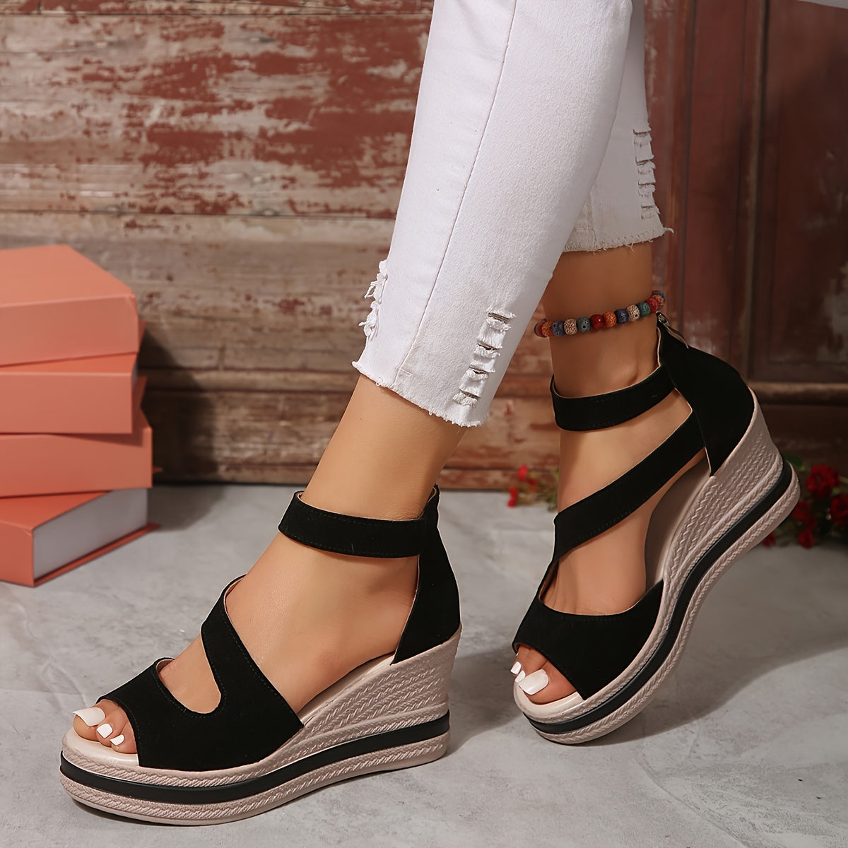 Womens Fashion High Heels Zippered Dress Shoes