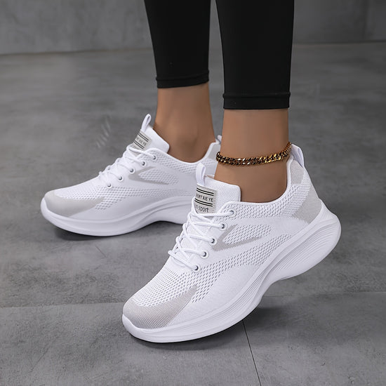 6238 Womens Lightweight Minimalist LowTop Air Cushion Sports Shoes Casual Knit Breathable Ladies Shoes