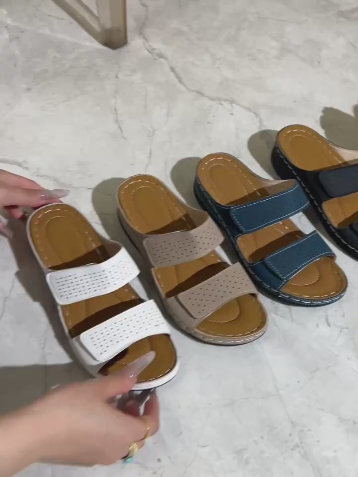 WomenS Bohemian Slide Sandals  White Synthetic Cover with Braided Straps OpenToe Flat Heel Comfortable Summer Beach Shoes for Casual Wear Beach Footwear  Bohemian Style  Synthetic Cover Sandals