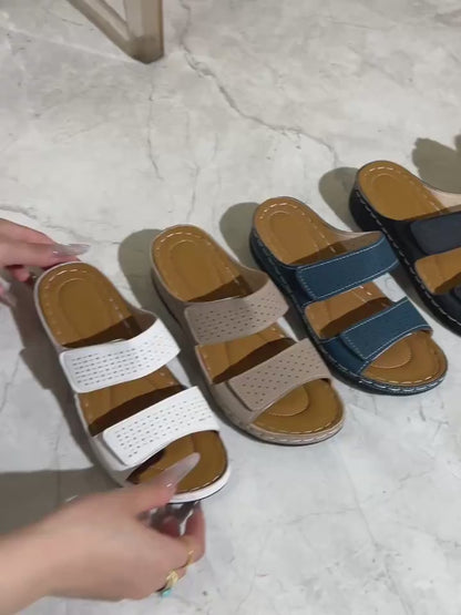 WomenS Bohemian Slide Sandals  White Synthetic Cover with Braided Straps OpenToe Flat Heel Comfortable Summer Beach Shoes for Casual Wear Beach Footwear  Bohemian Style  Synthetic Cover Sandals