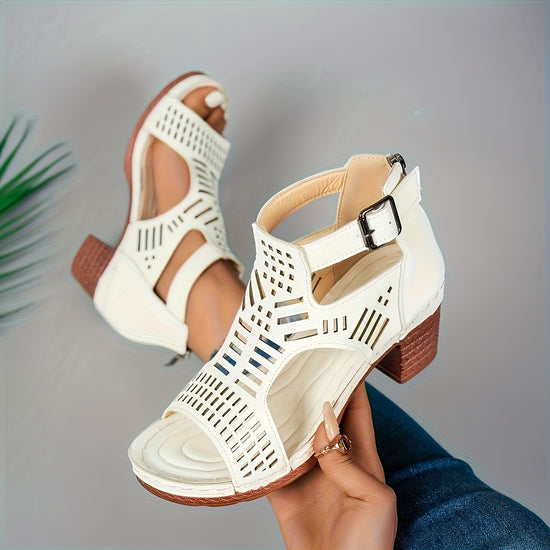 Womens Elegant Navy Blue Platform Sandals  HookandLoop Closure Cushioned Insole  AllSeason wear for Parties Office Everyday  Synthetic Cover  Rubber Construction  EasyClean Womens Shoes