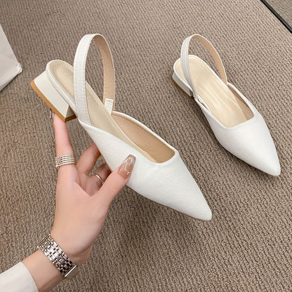 WomenS Stylish Black Low Wedge Heels with Golden Accents  Comfortable Summer Dress Shoes Fabric Upper  Synthetic Cover Insole Elegant Pointed Toe Design for Casual or Formal Occasions Ladies Shoes